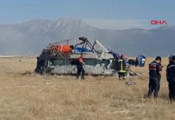 Yangın söndürme helikopteri düştü