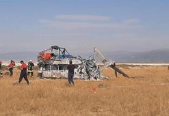 Marmaris'teki yangına müdahaleye giden helikopter Denizli'de düştü