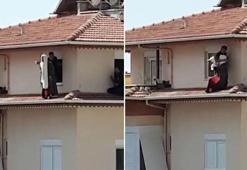 5'inci kattan atlamak üzereyken, jandarma komutanı çekerek kurtardı