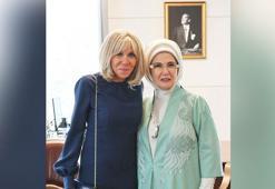 Emine Erdoğan, Fransız First Lady Brigitte Macron ile görüştü