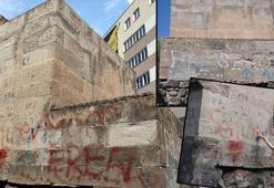 Osmanlı eseri tarihi çeşmeye sprey boyalarla zarar verildi