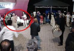 Halay çekenlerin üzerine düşeceğini fark ettiği tenteyi tutmaya çalışırken yaralandı