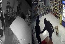 Hastane kantininde silahlı soygun kamerada