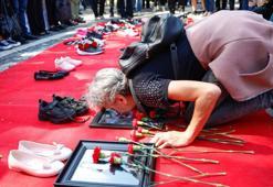 Bireysel Silahsızlanma Günü'nde Maçka Parkı'nda 'Sessiz ayakkabıların yürüyüşü'