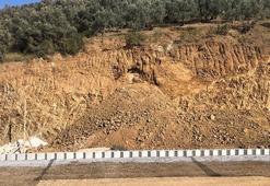 Gemlik’te yol çalışmasında tarihi kalıntılar bulundu