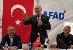 Bakan Soylu'dan, Ardahan'da depremden etkilenen köylerde inceleme