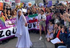 Kadıköy'de Mahsa Amini eylemi