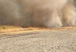 Eber Gölü’nde sazlık yangını 6 saatte söndürüldü