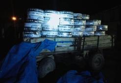 Kiralık kamyonetle 600 bin liralık sulama borusu çaldılar