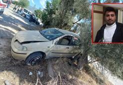 Otomobil zeytin ağacına çarptı, sürücü öldü