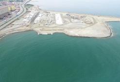 İyidere Lojistik Liman Projesi'nde deniz dolgusunun yüzde 30’u tamam