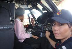 'Dünya Kız Çocukları Günü'nde ilk kez helikoptere bindiler