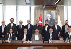 1'inci Lig Kulüpler Birliği'nden TFF Başkanı Mehmet Büyükekşi'ye ziyaret