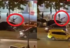 Cadde ortasında tekme tokat kavga kamerada