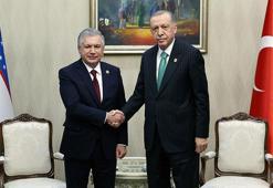 Cumhurbaşkanı Erdoğan, Özbekistan Cumhurbaşkanı ile görüştü