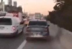 Ambulansa yol vermeyen korsan taksiciye ceza
