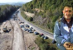 Bartın'da kestane için uzun araç kuyruğu