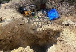 Sit alanında izinsiz kazı yapan 2 şüpheli yakalandı