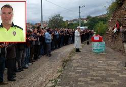 Beyin kanaması geçirip, hayatını kaybeden polis memuru toprağa verildi