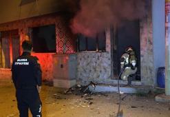 Ailesiyle tartışıp 5 gün önce ateşe verdiği binayı patlatmaya çalıştı