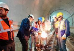 Çekmeköy-Sancaktepe-Sultanbeyli Metro hattında ray kaynatma çalışmaları başladı