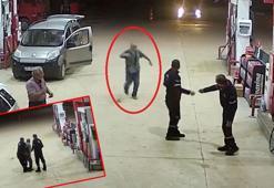 Benzinlik çalışanları 'Heimlich manevrası'yla kurtardı; o anlar kamerada