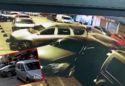 Güngören'de 4 araca çarpıp kaçtı, o anlar kamerada