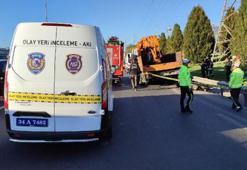 Basın Ekspres'te vincin ezdiği motokurye öldü