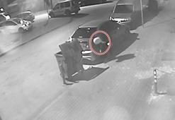 20 dakikada 21 aracın lastiğini kesti; o anlar kamerada