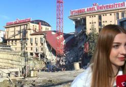 Arel Üniversitesi öğrencisi: İş makineleri ders sırasında üç kez teğet geçti