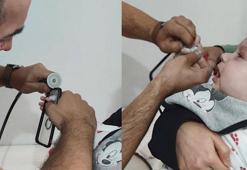 Göktuğ bebeğin telefon kılıfının deliğine sıkışan parmağını itfaiye kurtardı