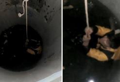 Arnavutköy'de kapkaç şüphelisi polisten kaçarken kuyuya düştü