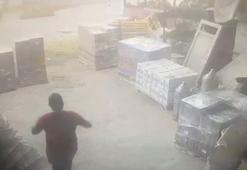 İkitelli Esenler Sanayi Sitesi'nde patlama anı kamerada