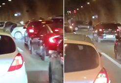 Üsküdar'daki asker konvoyunda tüneli kapatıp drift yaptılar