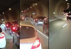 Üsküdar'daki asker konvoyunda tüneli kapatıp drift yaptılar