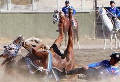 Cirit müsabakasında korkutan kaza