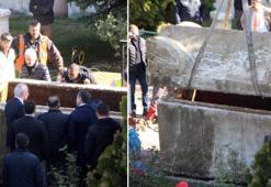 Roma dönemine ait lahitten insan kemikleri çıktı