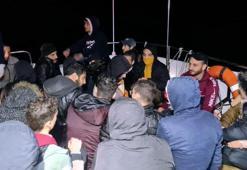 Bodrum açıklarında Yunanistan'ın ittiği 60 kaçak göçmen kurtarıldı