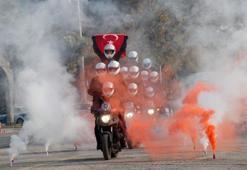 Edirne'de göreve yeni başlayan Yunus polislerinden gösteri