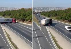 Büyükçekmece'de hafriyat kamyonlarının yasak dönüş tehlikesi