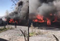 Sultangazi'de korkutan yangın