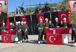 Şırnak'ta şehitler için askeri tören