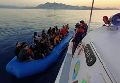 Bodrum açıklarında 65 kaçak göçmen kurtarıldı, 18 kaçak göçmen yakalandı