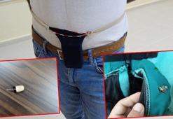 Ehliyet sınavına girerken kopya düzeneği ile yakalandılar