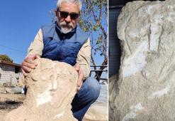 Bahçe duvarında kullanılan tarihi mezar taşına koruma