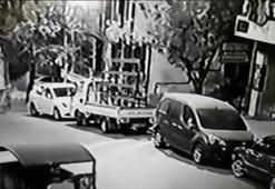 Esenyurt'ta çekçekle atölyeden hırsızlık