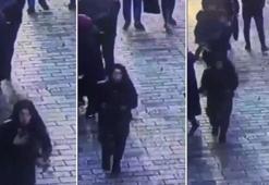 İstiklal Caddesi'nde şüpheli kadının kaçış anı kamerada