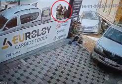 Freni boşalan kamyon, 3 otomobil ile 2 yayaya çarpıp, iş yerine daldı