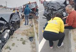 Enez Belediye Başkanı Günenç, trafik kazasında yaralandı