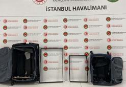 Uyuşturucuyu valizin demir çubuklarına gizlediler